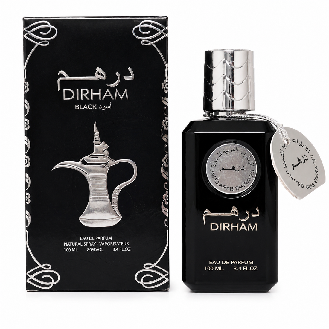 Aalam Al Zaafran Dirham Black EDP 100ML