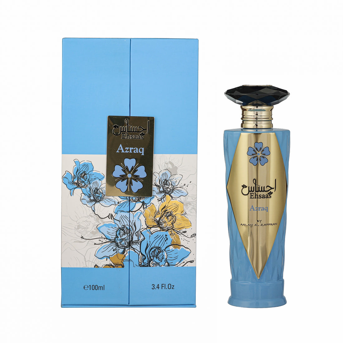 Aalam Al Zaafran Ehsas Azraq EDP 100ML