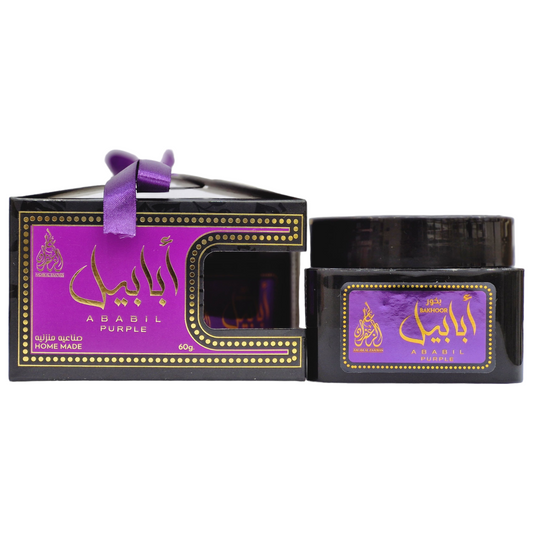 AALAM AL ZAAFRAN BUKHOOR ABABIL PURPLE 60GRM